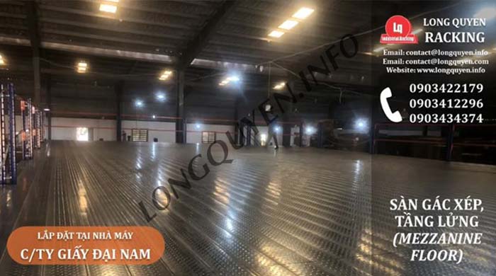 Mezzanine floor installation - Dai Nam Paper Factory